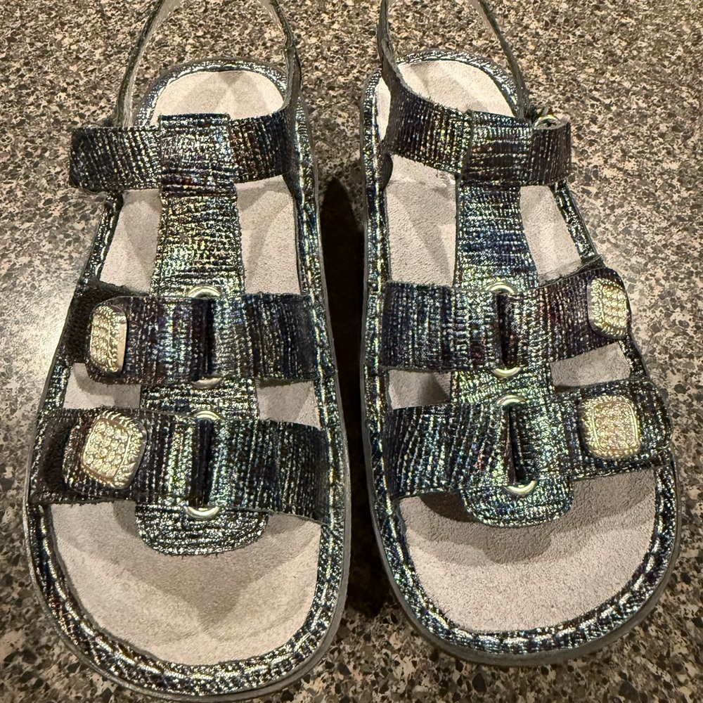 Alegria Multicolor Strappy Sandals